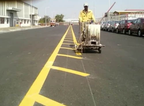 Hot Melt Thermoplastic Road Marking Service